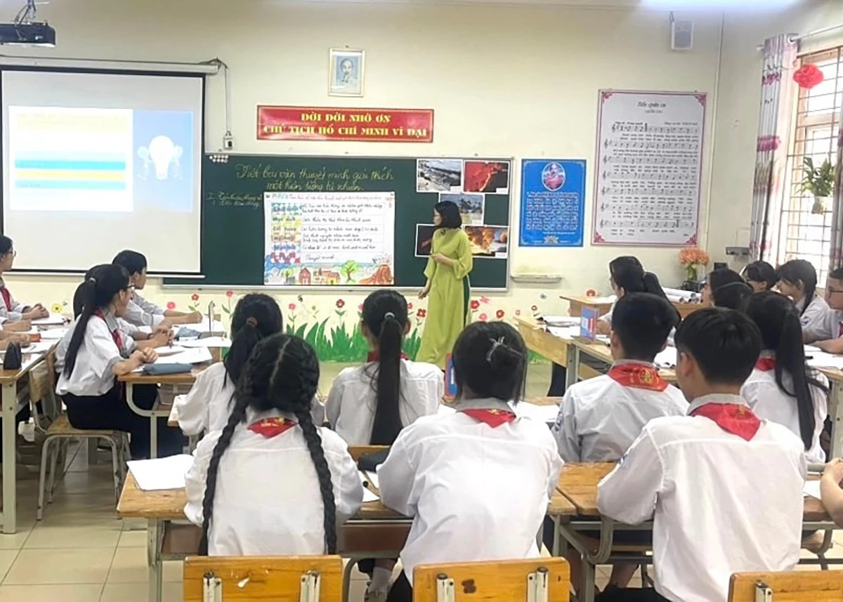 Các nhà trường tập trung nhiều giải pháp nâng chất lượng giờ học chính khóa. Ảnh: Lê Nguyễn
