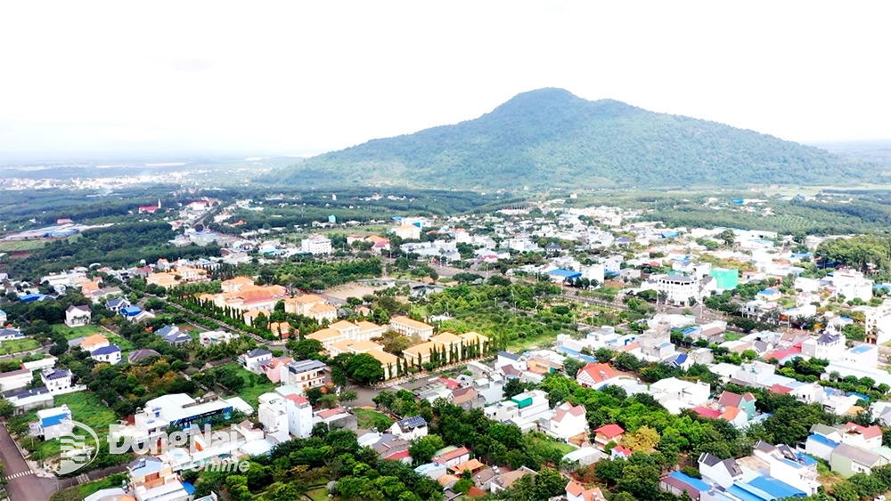 Phường Phước Long nhìn từ trên cao. Ảnh: Phú Quý