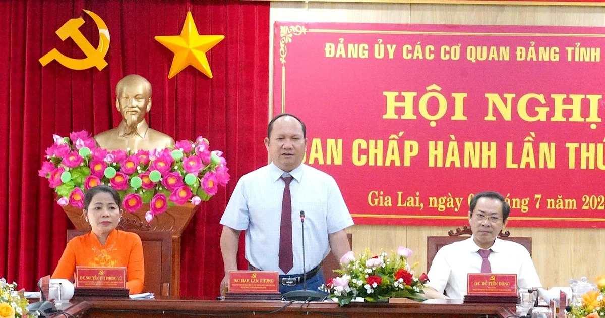 សន្និបាតលើកទី១ របស់គណៈកម្មាធិការប្រតិបត្តិបក្សនៃស្ថាប័នបក្សខេត្ត Gia Lai