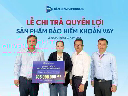 L'assurance de prêt se tient aux côtés des emprunteurs : Vietinbank Insurance (VBI) Long An verse plus de 800 millions de VND en prestations d'assurance
