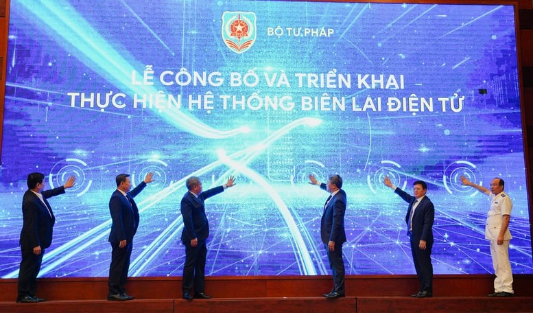 Bộ Tư pháp ra mắt phần mềm biên lai điện tử Thi hành án dân sự- Ảnh 1.