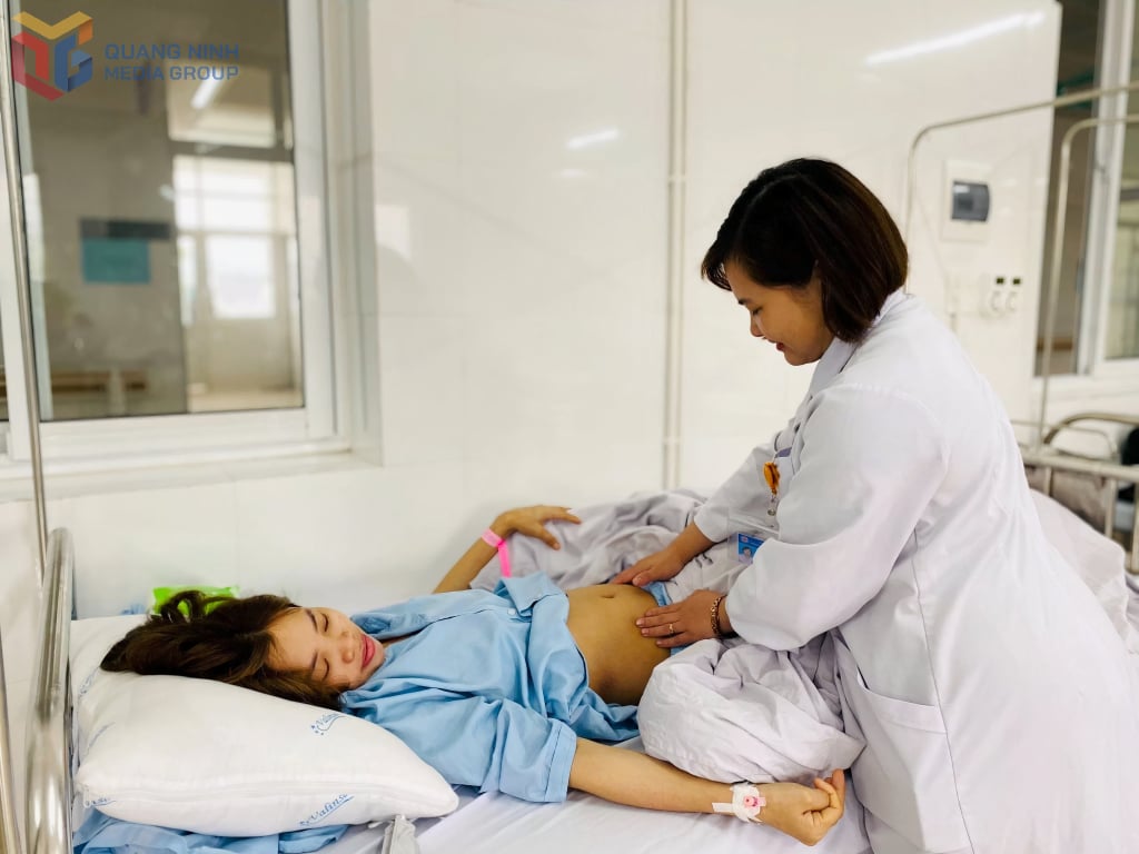 Chăm sóc sức khỏe cho phụ nữ mang thai tại Trung tâm Y tế Tiên Yên.
