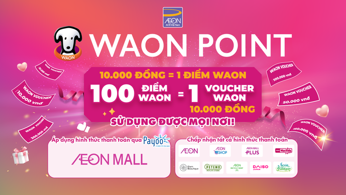 Tập đoàn AEON ra mắt Chương Trình Điểm Thành Viên “WAON POINT”: Mua sắm thêm tiện lợi, nhận ưu đãi mỗi ngày- Ảnh 1.