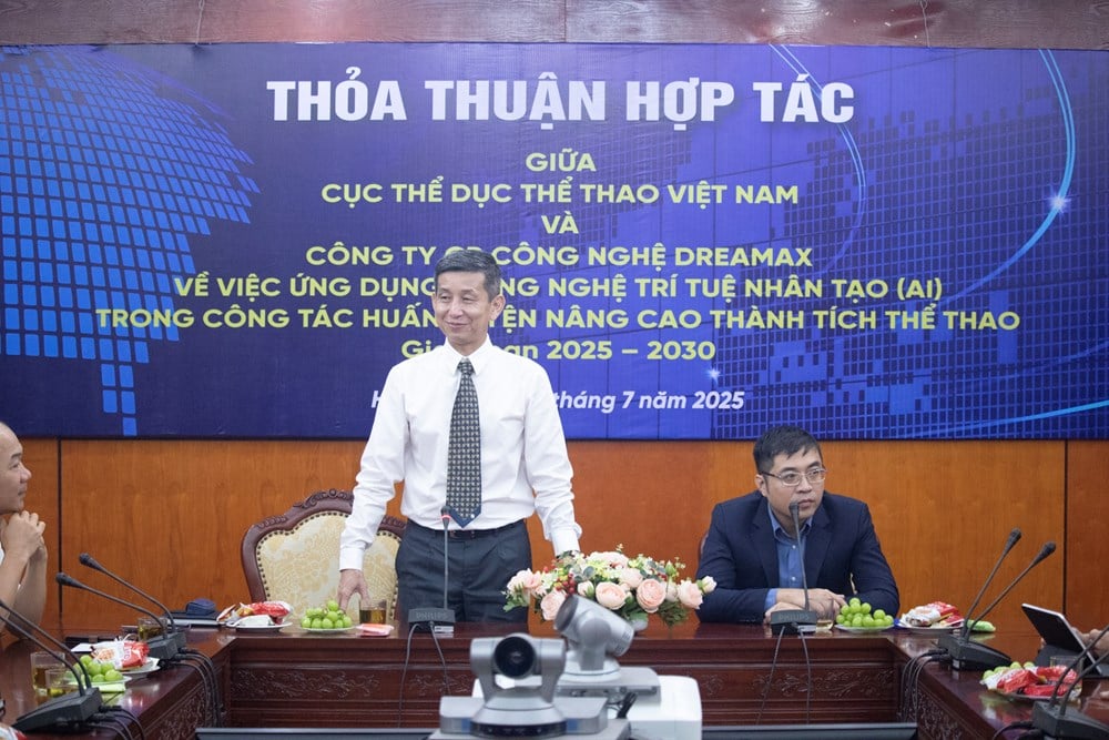 Kí kết thoả thuận hợp tác về ứng dụng công nghệ trí tuệ nhân tạo (AI) trong công tác huấn luyện thể thao  - ảnh 2