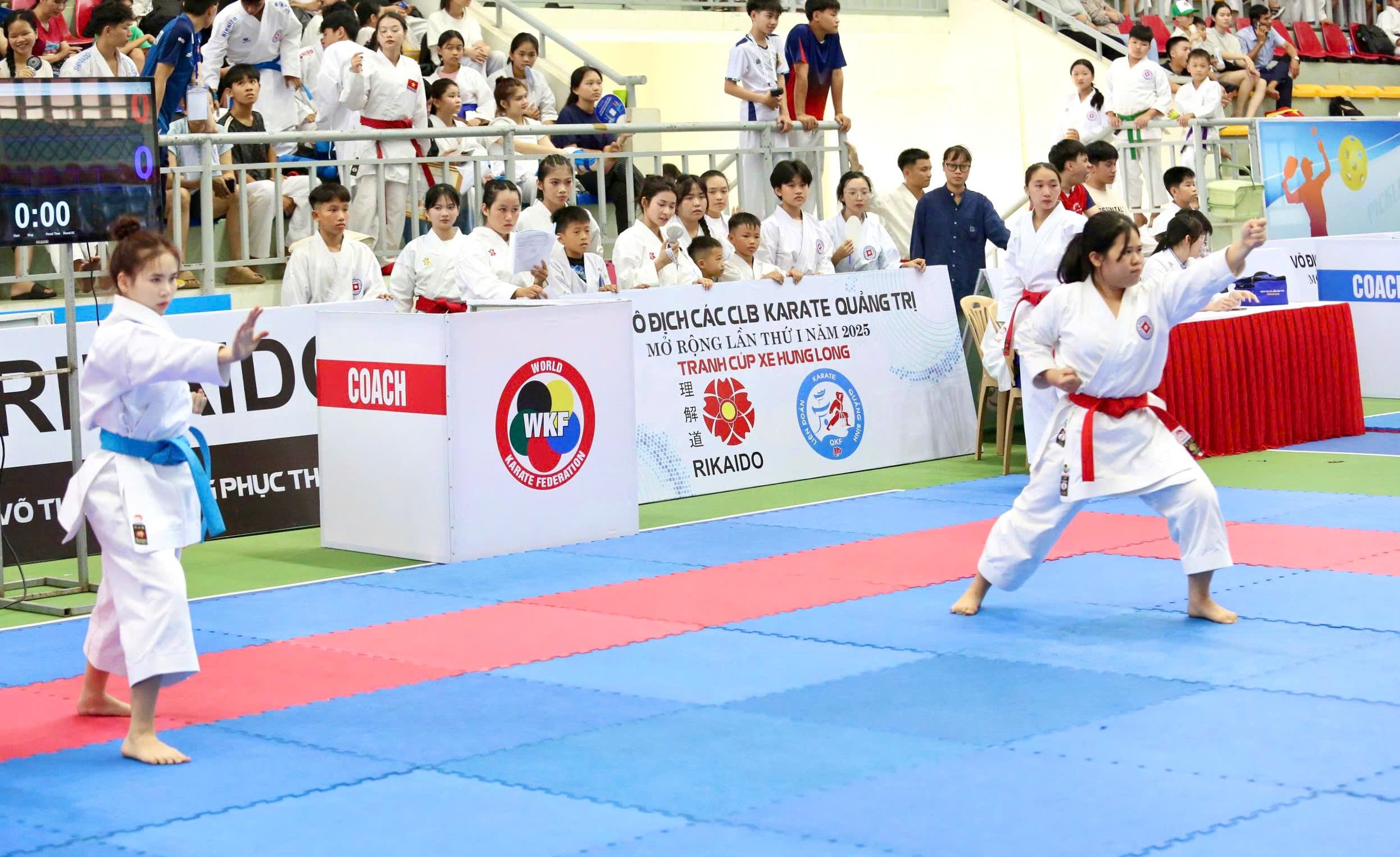 Hơn 600 vận động viên tranh tài tại Giải vô địch Karate các Câu lạc bộ tỉnh Quảng Trị mở rộng lần thứ I 