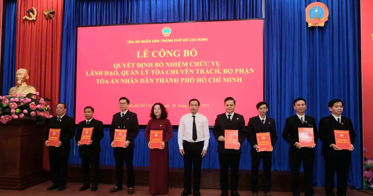 Ho Chi Minh City People's Court mobilizes and appoints many personnel