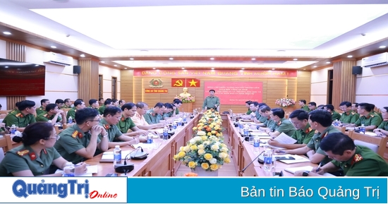 Giám đốc Công an tỉnh Nguyễn Thanh Liêm làm việc với công an các xã
