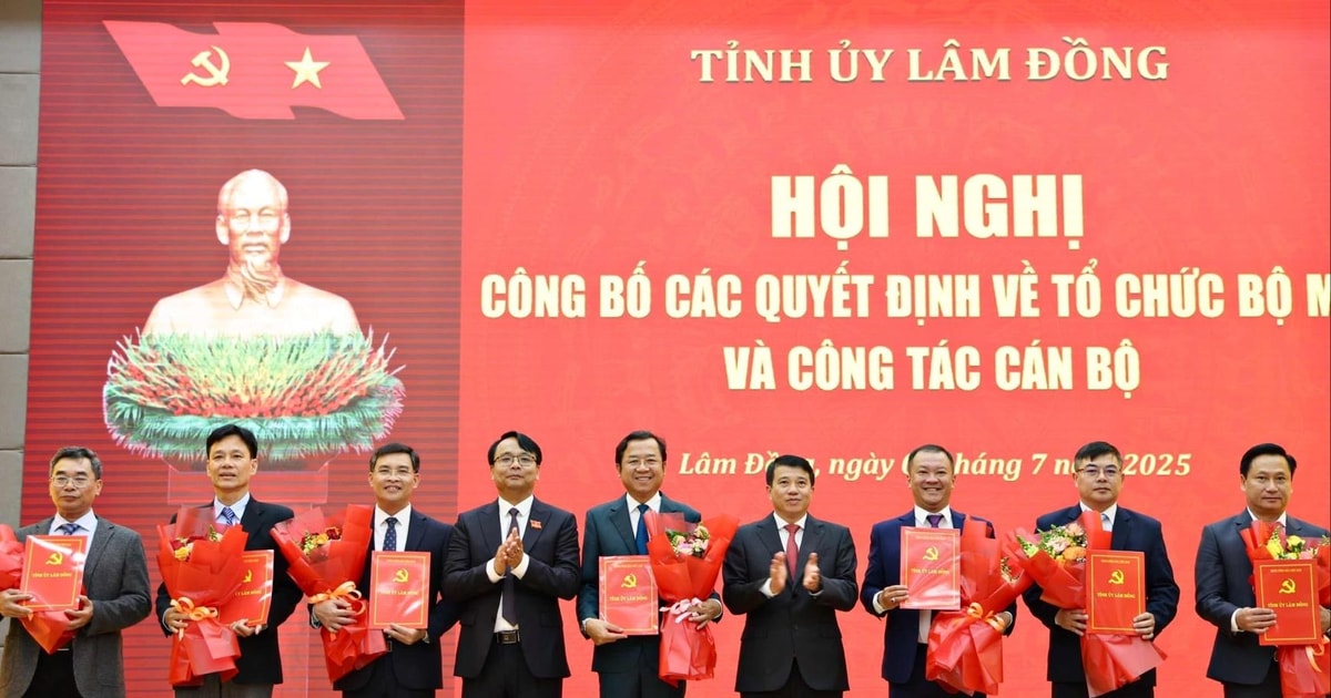 Nhân sự lãnh đạo của các cơ quan tham mưu, giúp việc trực thuộc Tỉnh ủy Lâm Đồng