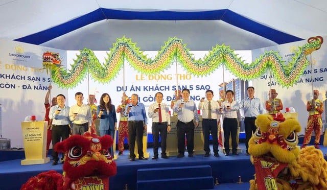 Saigontourist Group động thổ khách sạn 5 sao Sài Gòn - Đà Nẵng - Ảnh 1.