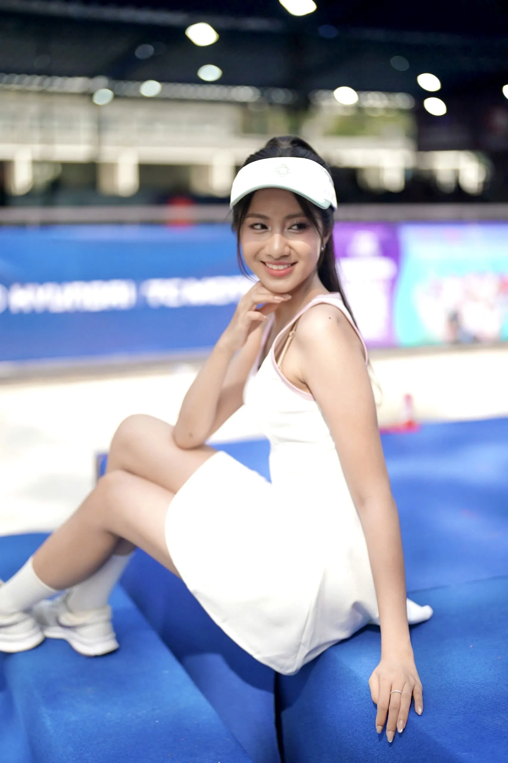 Cận nhan sắc Hoa hậu Hà Trúc Linh trên sân giải Vô địch Pickleball Việt Nam 2025 ảnh 9