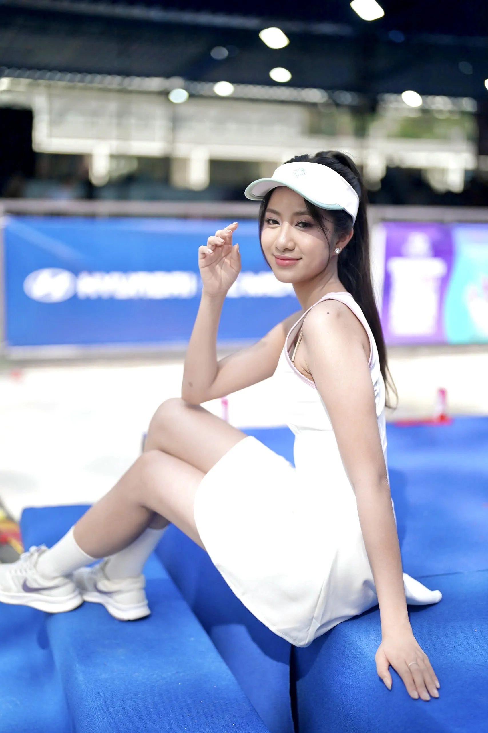 Cận nhan sắc Hoa hậu Hà Trúc Linh trên sân giải Vô địch Pickleball Việt Nam 2025 ảnh 7