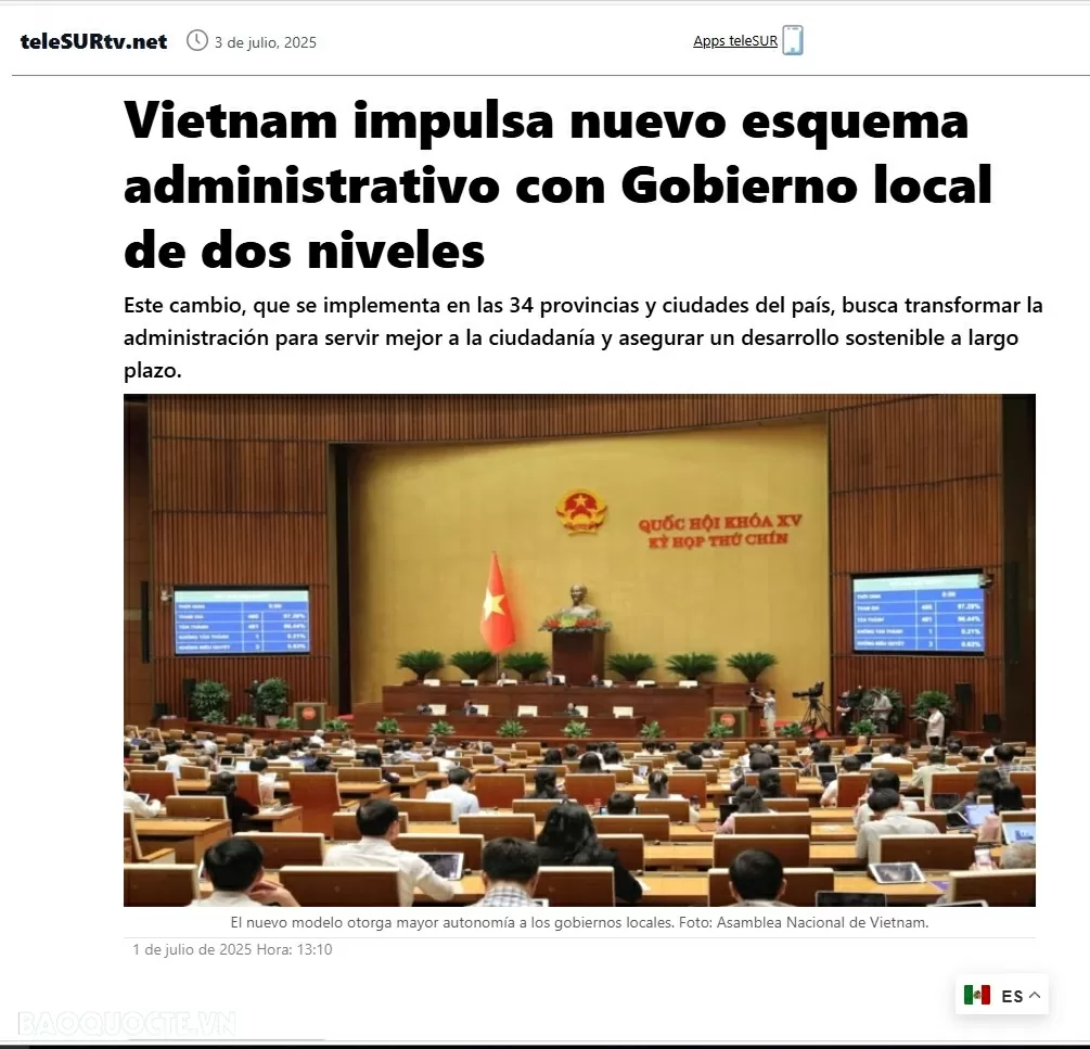 TELESUR mong muốn đồng hành cùng Việt Nam trong kỷ nguyên vươn mình