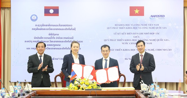 Vietnam - Laos promote cooperation in science, technology and innovation research: Towards a sustainable science and technology ecosystem and comprehensive digitalization