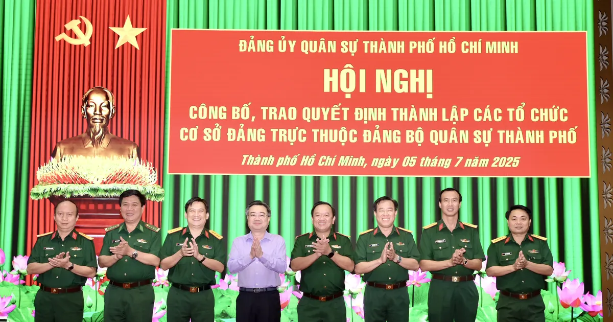 Kiện toàn các tổ chức cơ sở Đảng trực thuộc Đảng bộ Quân sự TPHCM