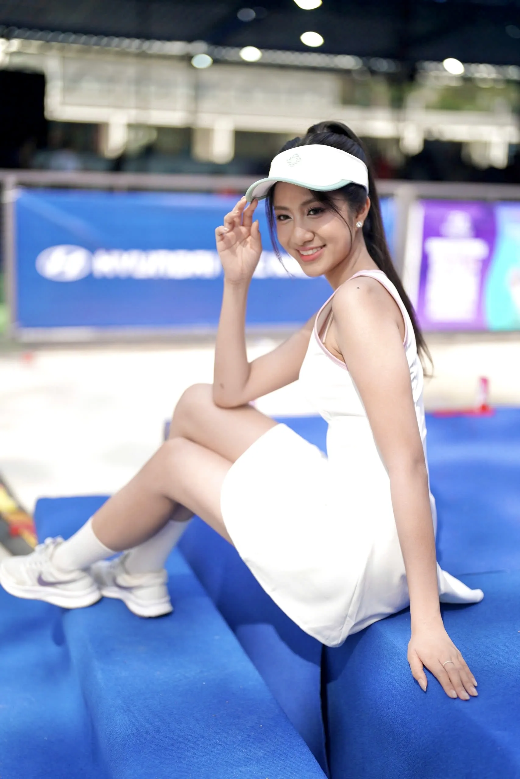 Cận nhan sắc Hoa hậu Hà Trúc Linh trên sân giải Vô địch Pickleball Việt Nam 2025 ảnh 6