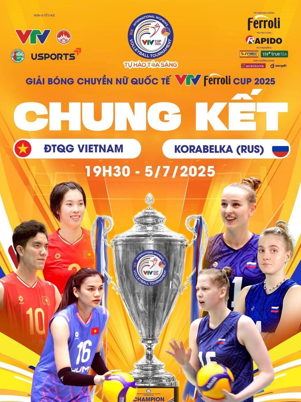 Lịch thi đấu Việt Nam-Nga hôm nay: Chung kết 'trong mơ' giải bóng chuyền nữ quốc tế VTV Cup- Ảnh 1.