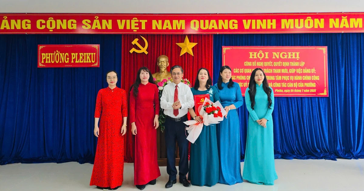 Đảng ủy phường Pleiku, Diên Hồng công bố các nghị quyết, quyết định về công tác tổ chức và cán bộ