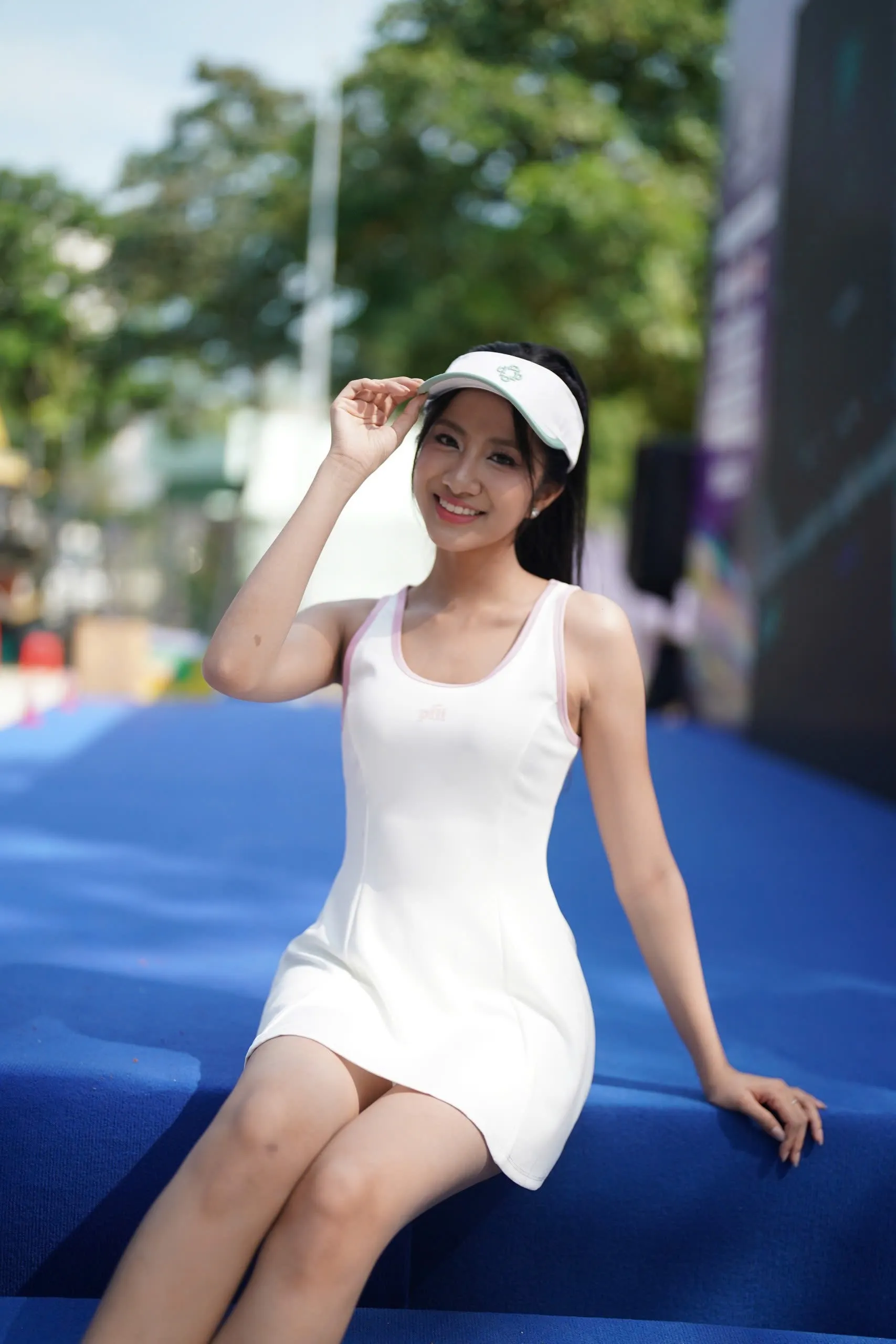 Cận nhan sắc Hoa hậu Hà Trúc Linh trên sân giải Vô địch Pickleball Việt Nam 2025 ảnh 12