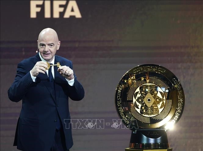 ប្រធាន FIFA លោក Gianni Infantino ថ្លែងក្នុងទីក្រុង Miami ។ រូបថត៖ THX/TTXVN