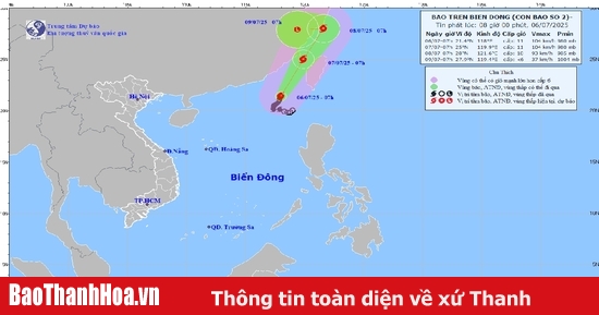 Bão số 2 di chuyển chậm, gây gió mạnh, sóng lớn trên biển
