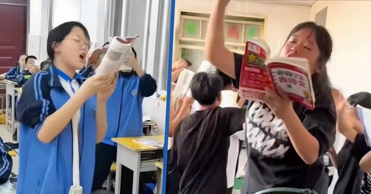 Học sinh được khuyến khích gây ồn ào trong giờ tự học để giảm áp lực