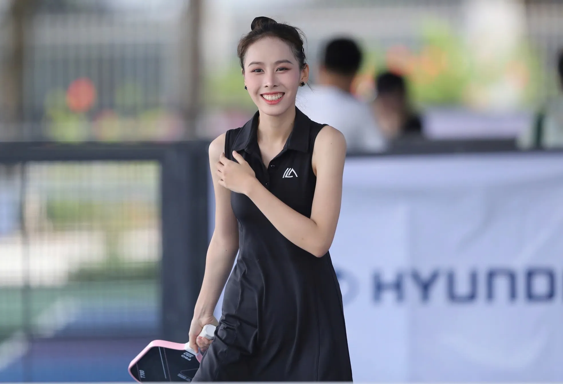 Á hậu Ngọc Hằng, Emma Lê dậy từ 3h sáng chuẩn bị thi đấu ở Giải Vô địch Pickleball Vietnam ảnh 11