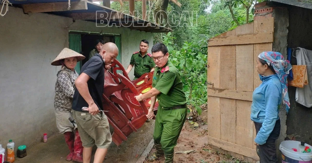 Xã Dương Quỳ khẩn trương khắc phục hậu quả mưa lũ