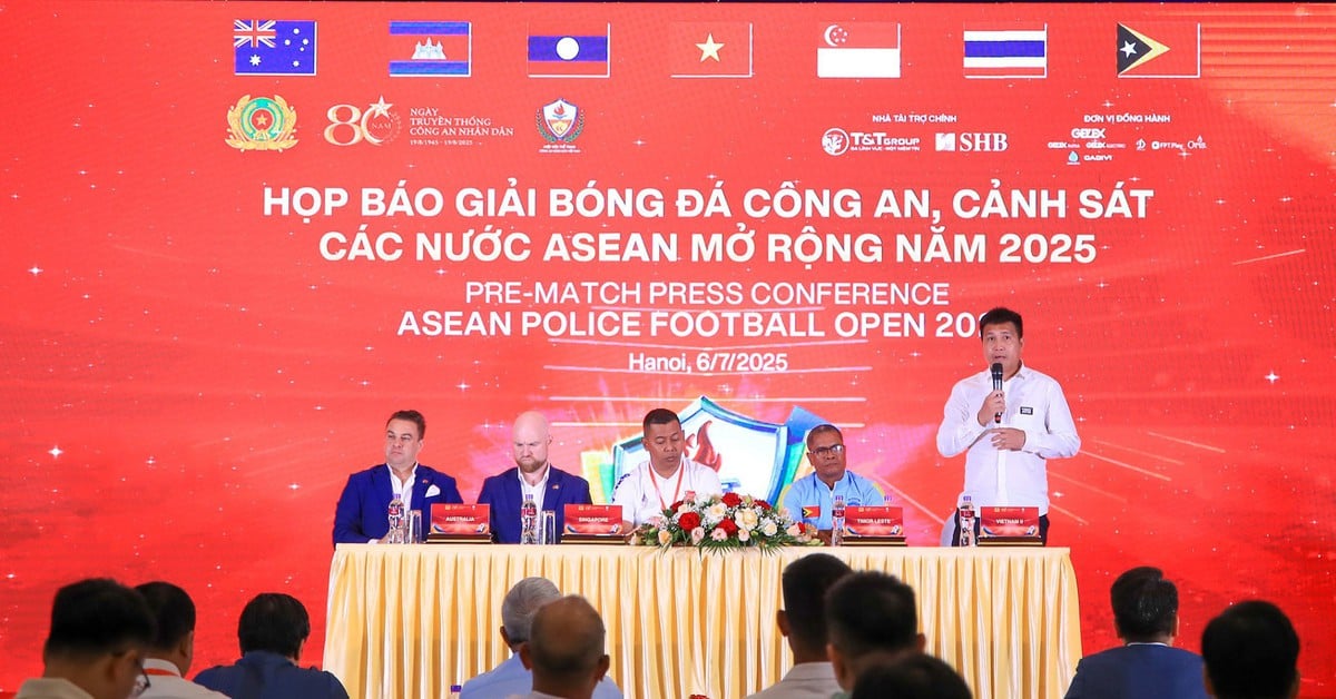 Công an, Cảnh sát các nước ASEAN tranh tài trên sân bóng ở Hà Nội