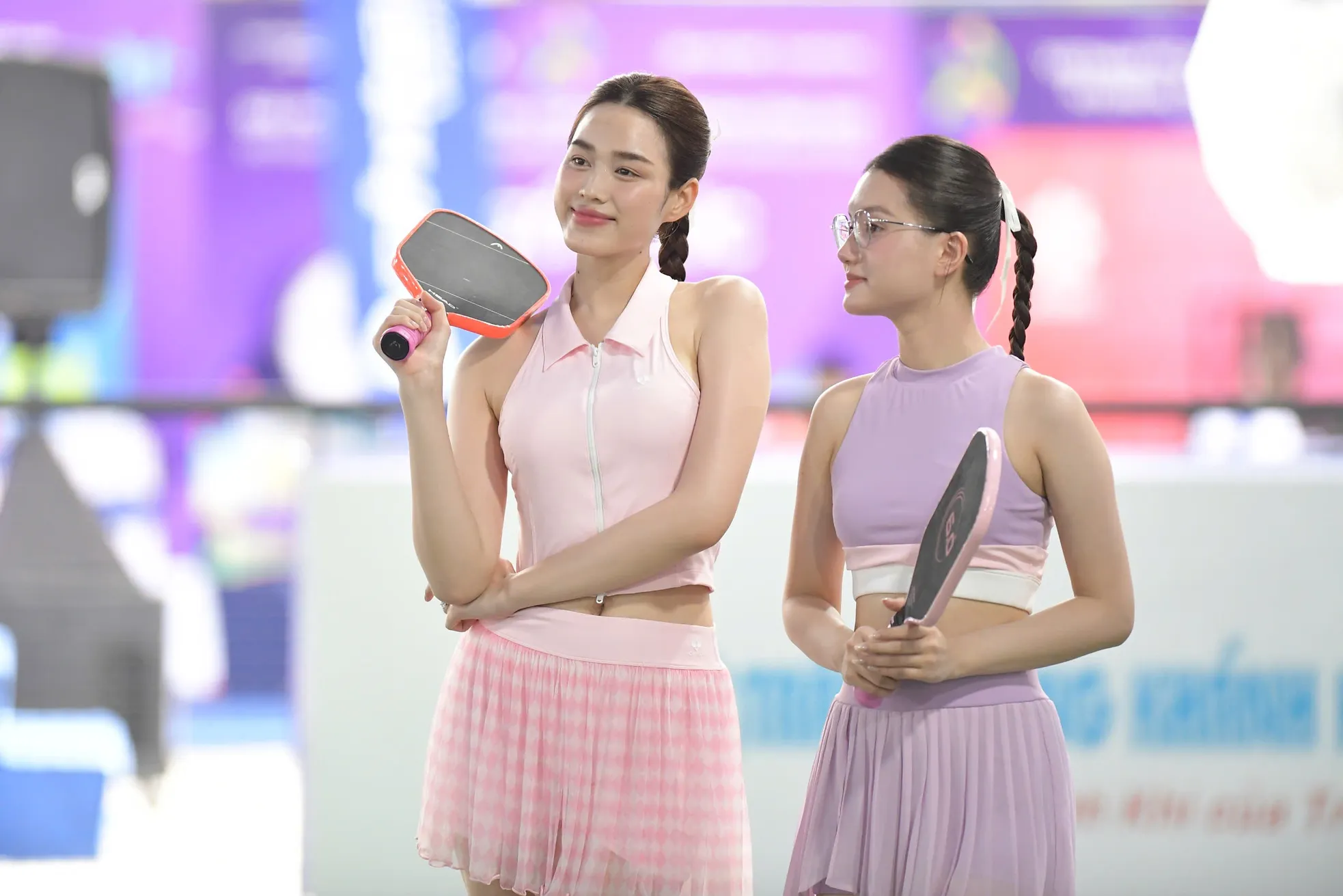Đỗ Thị Hà khoe chân dài, thi đấu căng thẳng trên sân Giải Vô địch Pickleball Việt Nam ảnh 8