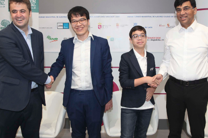 Lê Quang Liêm gặp 'vua cờ châu Á' ở chung kết Leon Master 2025 - Ảnh 1.