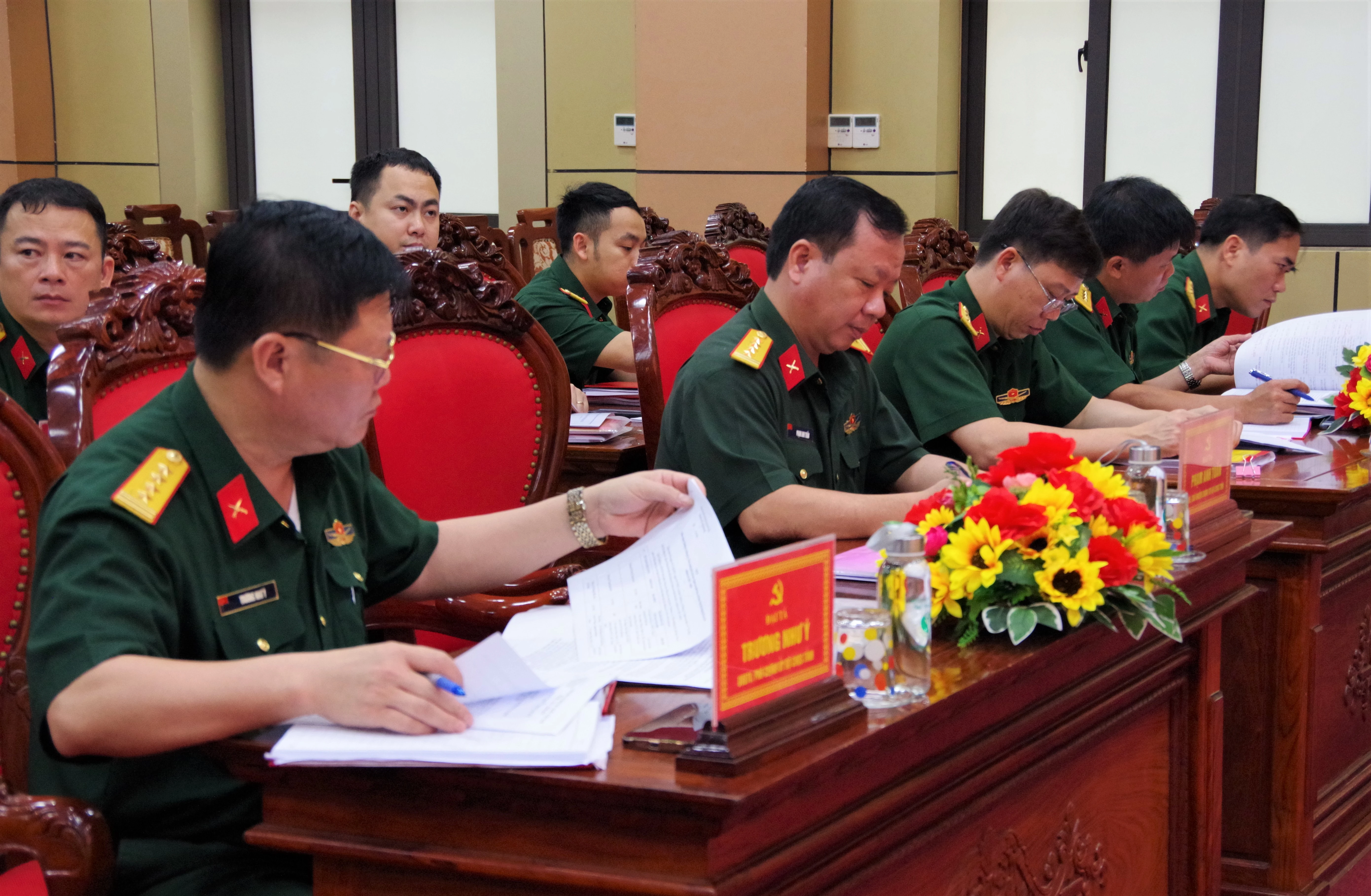 Ban Thường vụ Đảng ủy Quân sự tỉnh thông qua công tác chuẩn bị đại hội của các đảng ủy trực thuộc