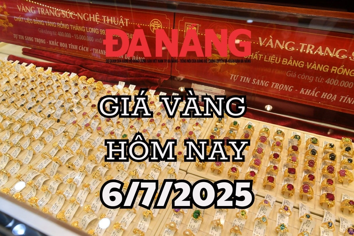 Giá vàng hôm nay 6 7 2025 Giá vàng trong nước chốt phiên trong ngưỡng 118,9 - 120,9 triệu đồng lượng