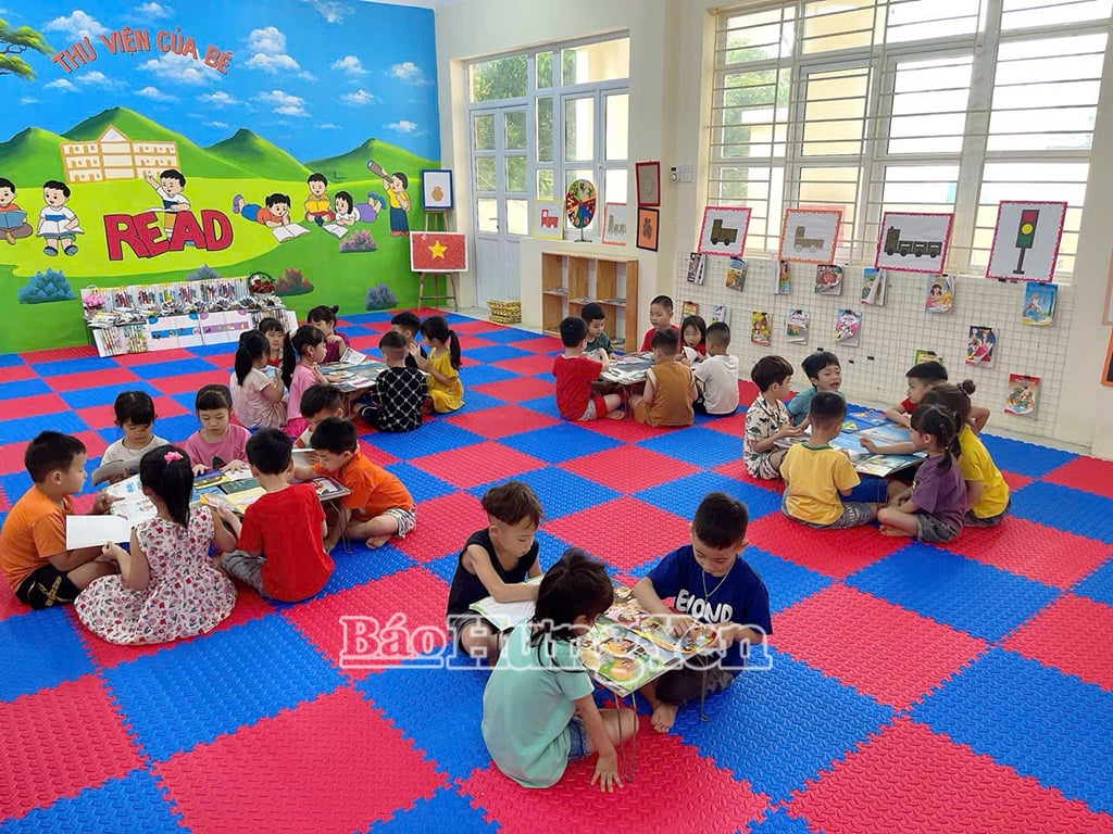 Trẻ em là đối tượng dễ bị tổn thương, cần được chăm sóc, bảo vệ toàn diện(Trong ảnh: Học sinh Trường Mầm non Hàm Tử, xã Triệu Việt Vương)
