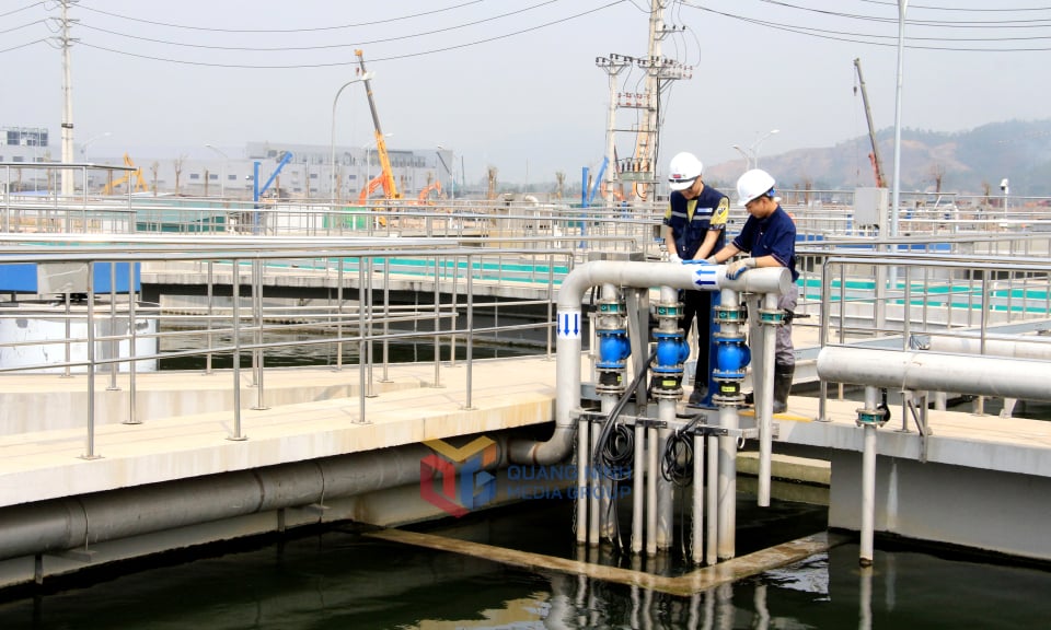 Trạm xử lý nước thải tại KCN Sông Khoai. Ảnh: Mạnh Trường