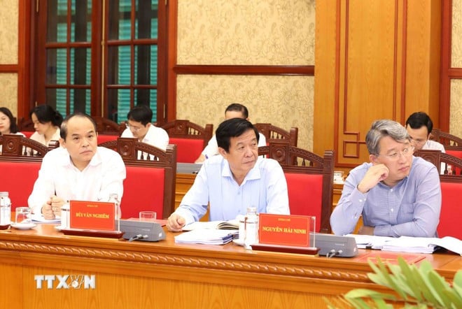 Đại biểu tham dự Phiên họp thứ 28 Ban Chỉ đạo Trung ương về phòng, chống tham nhũng, lãng phí, tiêu cực. (Ảnh: Phương Hoa/TTXVN)