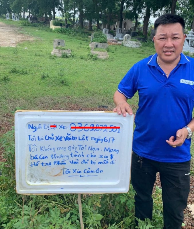Chủ xe nhận được hơn 10 triệu đồng từ người dân nhặt vải -0