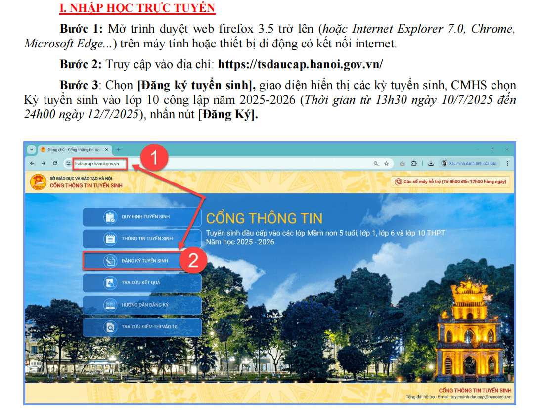 Cách xác nhận nhập học vào lớp 10 ở Hà Nội sau khi trúng tuyển