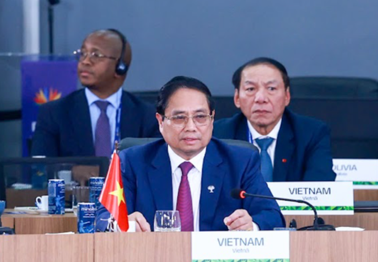 Thủ tướng nêu 3 đề xuất quan trọng tại Phiên thảo luận cấp cao BRICS mở rộng- Ảnh 1.