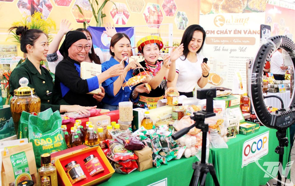 Việc bán hàng trên nền tảng số góp phần thúc đẩy phát triển dịch vụ thương mại trên địa bàn tỉnh.