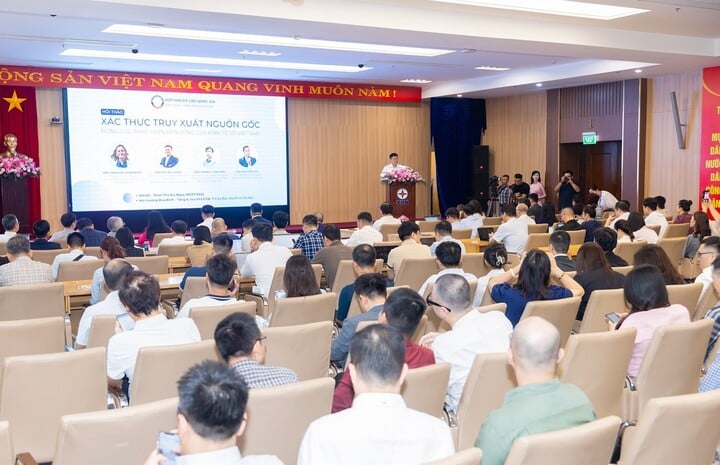 Hội thảo “Xác thực truy xuất nguồn gốc – Động lực phát triển bền vững của Kinh tế số Việt Nam”. (Ảnh: BTC)