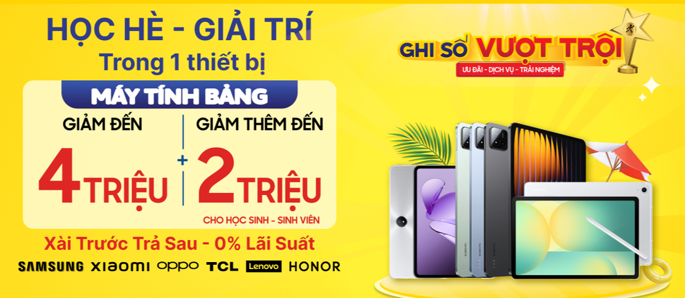 3 mẫu máy tính bảng mức giá ưu đãi dành cho sinh viên tại Thế Giới Di Động - 1