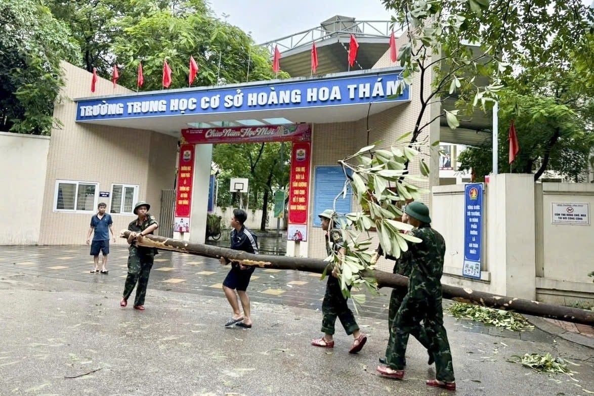 Bộ GD-ĐT đề nghị địa phương chủ động ứng phó với mưa lũ. Ảnh: CTV