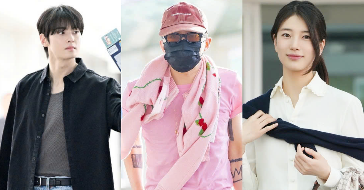 Thời trang sân bay của sao: G-Dragon, Suzy, Cha Eun Woo... gây náo loạn
