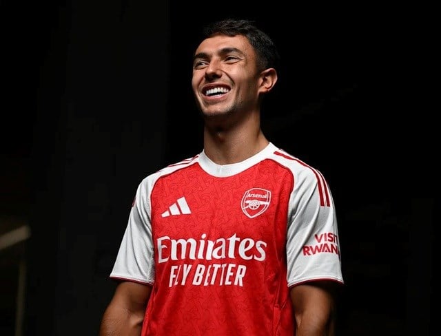 Martin Zubimendi gia nhập Arsenal với mức phí hơn 50 triệu bảng. (Ảnh: Arsenal FC/Getty Images)