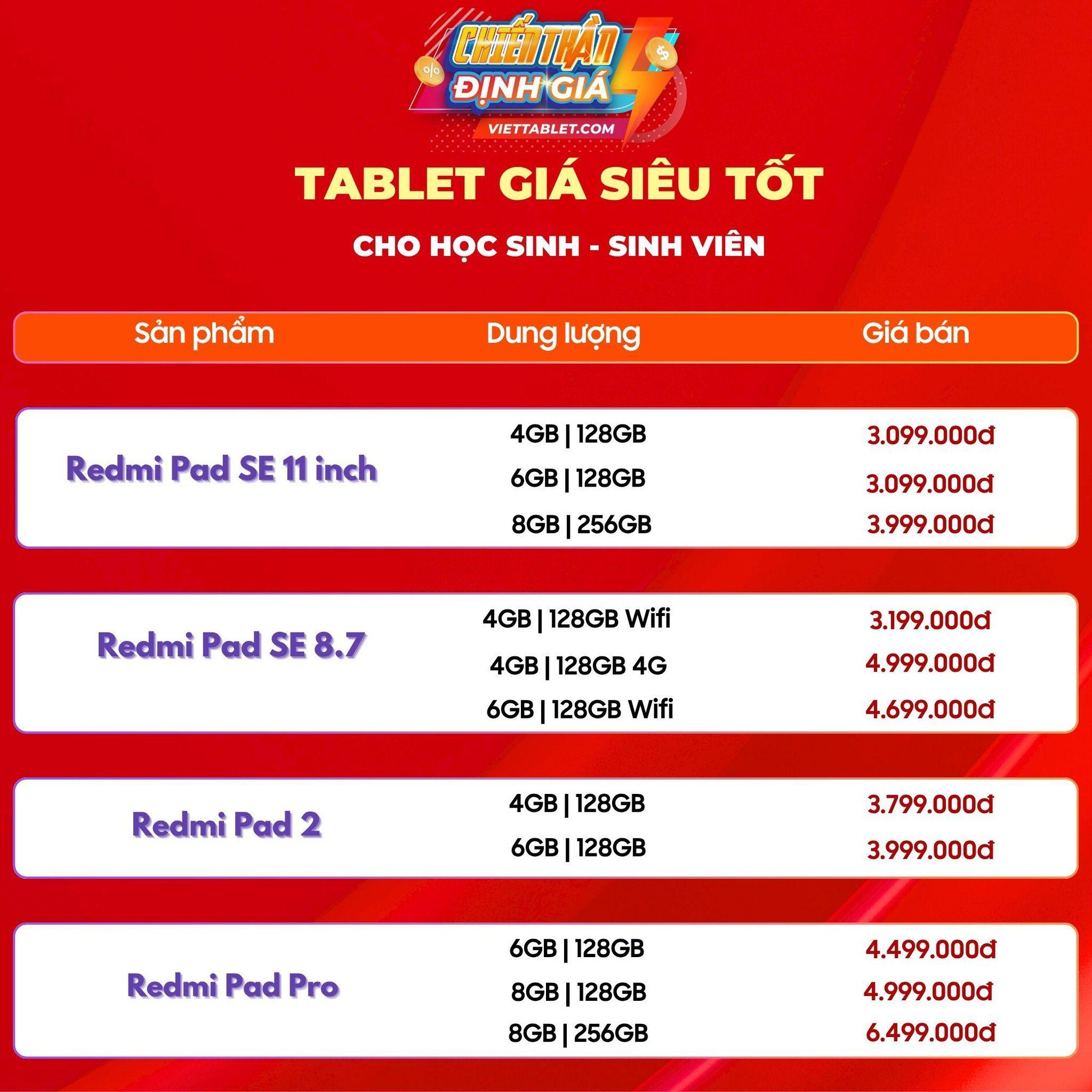 Redmi Pad 2, Galaxy Tab S9, iPad Gen 11 đang có giá siêu tốt dịp năm học mới- Ảnh 1.
