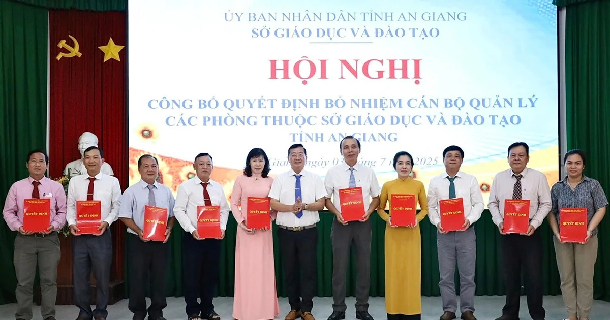 Ngành Giáo dục tỉnh An Giang kiện toàn công tác cán bộ
