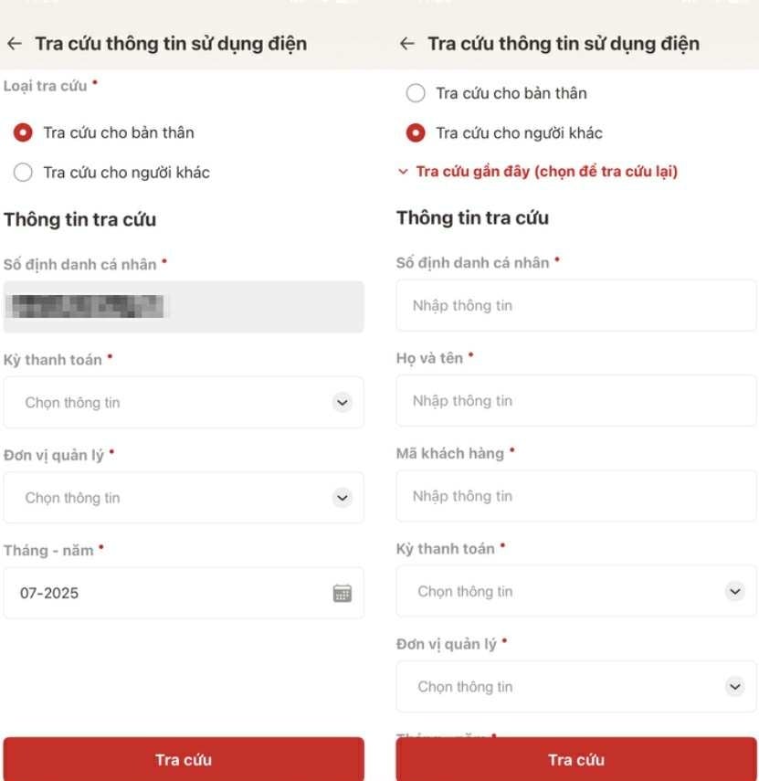 VNeID tien dien,  Cach tra cuu dien,  App VNeID,  Thanh toan tien dien,  EVN VNeID,  Dien luc online anh 2
