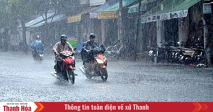 ចាប់ពីយប់ថ្ងៃស្អែក (១០ កក្កដា) តំបន់ Thanh Hoa នឹងមានភ្លៀងធ្លាក់ខ្លាំង។