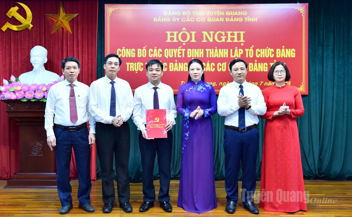 សមមិត្ត Le Thi Kim Dung អនុលេខាអចិន្ត្រៃយ៍គណៈកម្មាធិការបក្សខេត្ត លេខាគណៈកម្មាធិការបក្សនៃស្ថាប័នគណៈកម្មាធិការបក្សខេត្ត បានធ្វើបទបង្ហាញអំពីសេចក្តីសម្រេចតែងតាំងគណៈកម្មាធិការបក្ស ជូនគណៈកម្មាធិការរៀបចំគណៈកម្មាធិការបក្សខេត្ត។
