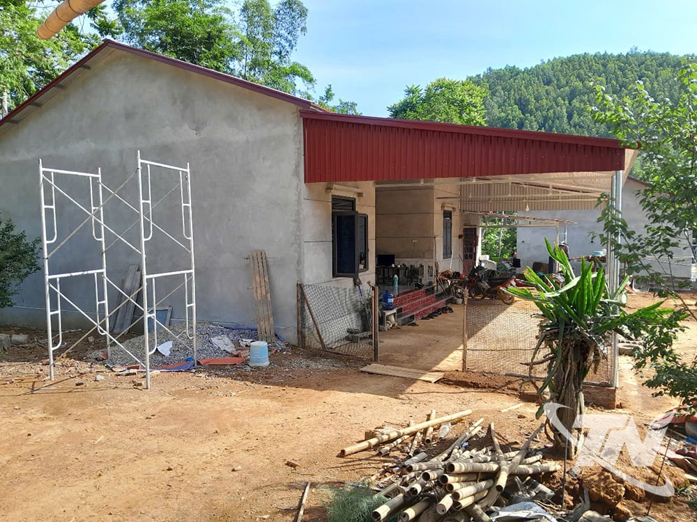 Những ngôi nhà của các gia đình chính sách đang dần được hoàn thiện
